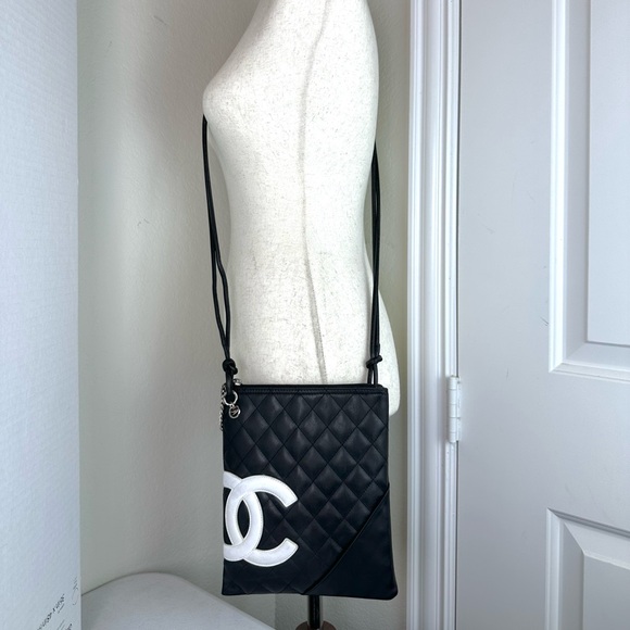 CHANEL CC CAMBON CALFSKIN LEATHER CROSSBODY BAG - Picture 8 of 8